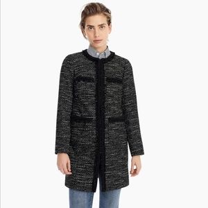 Tweed Lurex® lady coat with braided trim